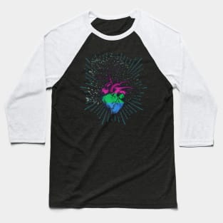 Polysexual Heart Tree of Life Baseball T-Shirt